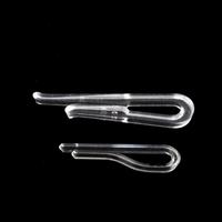 Mini Clip en plastique avec pince à dents pour robe chemise col de vêtement cheveux sous-vêtements accessoires d'emballage Transparent