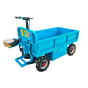<span class=keywords><strong>Chariot</strong></span> de transport à plateau plat en acier inoxydable à quatre roues électriques avec une capacité de charge de 1000 kg pour la logistique d'entrepôt, le stockage et les achats - Product Image 3