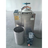 Autoclave Vertical de Vapor por Pulso Clase B con Volante, 75L, de Gran Venta, para Cultivo de Hongos y Laboratorio