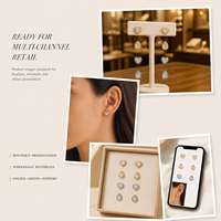 Ensemble de boucles d'oreilles clous en zircon avec serti en forme de cœur et de goutte d'eau, bijoux de mode pour femmes, cadeaux pour femmes