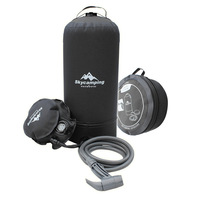 Sac de douche Portable pour l'extérieur, Camping randonnée seau de douche à pression pompe à pied tuyau de tête de pulvérisation douche de chauffage solaire pour le Camping