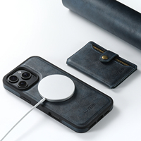 Étui de téléphone SUTENI pour iPhone 18 Pro Max avec recharge sans fil, bouton magnétique, porte-cartes, support, portefeuille 2-en-1, compatible avec les modèles 17, 16 Plus, 15, 14, 13, 12
