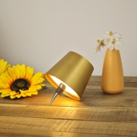 Lampe de table décorative pour restaurant, à LED, changeant de couleur, alimentée par batterie, sans fil, 3 modes de couleur, lampe bouteille RGB