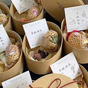 Elegant Oval Rigid Kraft <strong>Gift</strong> <strong>Box</strong> Customizable Recyclable Kraft Paper Decoration <strong>Christmas</strong> Valentine's Day <strong>Gift</strong> Packaging - Product Image 2