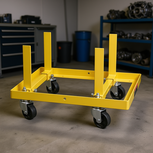 Adjustable 750 Lbs Motor Hoist Dolly Heavy Duty Steel <b>Engine</b> <b>Stand</b> With 4 Caster Wheels For Motor Parts - Product Image 2