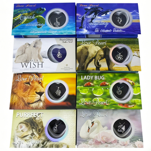 Muses Jewels Grosir <span class=keywords><strong>2026</strong></span> Seri Tema Beruang Kutub Alami AAAA Kotak Hadiah Fashion untuk Keluarga, Pembaptisan, Kalung Liontin Set dengan Pesan Cinta - Product Image 5