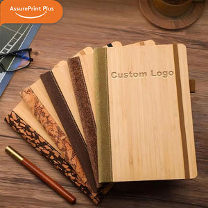 Carnet A5 écologique en bambou et liège, couverture rigide, logo personnalisé en relief, reliure cousue, couleur personnalisée, agenda professionnel - Product Image 2