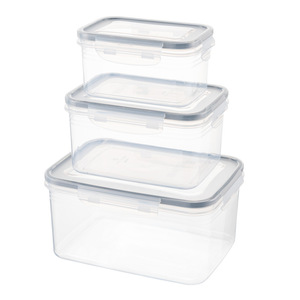Rectangular Transparent Plastic Food <b>Storage</b> <b>Box</b> With <b>Lid</b> Airtight Refrigerator Use Drainage Preservation - Product Image 4