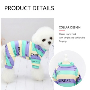 Wholesale Luxury Summer Pet Apparel T-Shirt Stripe Printing <b>Designers</b> <b>Dog</b> <b>Clothes</b> - Product Image 3