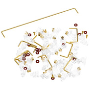 DUROCK Stabilizer V2 Penstabil Keyboard Pemasangan PCB Baru 2u 6.25u 7u 3u Penstabil Sekrup dengan Gratis Paket Soulmate V2.5 Stabil