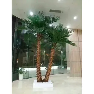 高仿真1:1设计户外装饰塑料人造棕榈树商场人造棕榈树