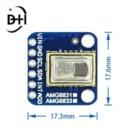 Module de capteur de température à imagerie thermique IR 8x8 AMG8833, capteur de caméra infrarouge 8x8 GY-AMG8833