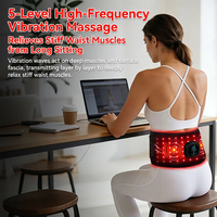 Ceinture de massage lombaire vibrante ZKM professionnelle à lumière rouge pour le bien-être, les spas et les cliniques de physiothérapie