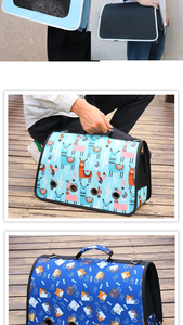 Green Sport Quadrate Oxford <b>Cat</b> or Small Dog Pet Travel Carrier Bag - Product Image 4