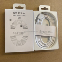 Câble USB-C vers USB-C de type C pour téléphone S23, DW767 3A, cordon de type C de 1,8 m, câble USB-C de charge rapide pour Samsung S26 S25U S24+