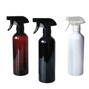 ขวดพลาสติก PET แบบพ่นฝอยสำหรับเครื่องสำอาง ขนาด 500 มล. ทรงกลม สีดำใส ใช้ซ้ำได้ สำหรับใส่ผลิตภัณฑ์บำรุงผิวหน้า บำรุงเส้นผม และน้ำหอม - Product Image 1