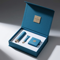 Boîte magnétique personnalisée et boîte cadeau rouge pour ensemble de soins de la peau et emballage de luxe, impression résistante à la décoloration
