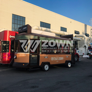 Popular Style Retro Food <b>Trailer</b> Mobile Ice Cream Truck Vintage Style Street Vending Food Cart - Product Image 2
