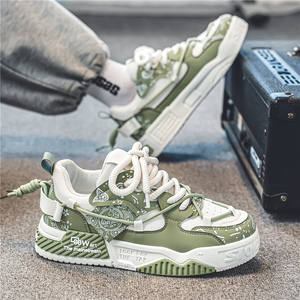 Scarpe da Uomo in Vera Pelle PU, Versatili per Inverno ed Estate, Casual, Sportive, con Suola Spessa e Rialzo, Stile Trendy - Product Image 1