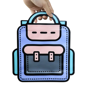 In Stock Shape Glossy Heat Seal Diecut Mylar Zip Bags Plastic Edible Candy <strong>Cookie</strong> 3.5 Gram Dye <strong>Cut</strong> Backpack Boyz Mylar Bags - Product Image 5