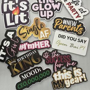 Tablero de Espuma KT de 6 mm con Impresión UV Directa para Accesorios de Cabina de Fotos en Bodas, Navidad, Año Nuevo, Ramadán, Halloween - Product Image 1