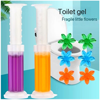 Gel nettoyant pour cuvettes de toilettes de haute qualité, personnalisé, en forme de fleur, écologique et durable, avec fonction de nettoyage en profondeur, vente en gros
