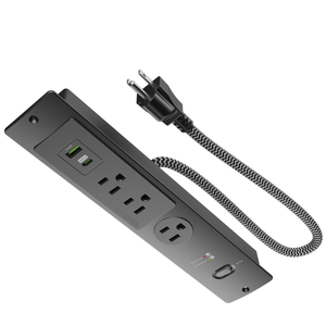 Bán Hot USA đồ nội thất Power Strip <span class=keywords><strong>3</strong></span> AC Cửa Hàng Điện mở rộng thanh với USB Loại C Đầu ra ổ cắm cổng lõm gắn - Product Image 2