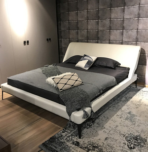 Top-Rated Luxe Up-Holsterbed Modern Minimalistisch Omzoomd Gezellig <span class=keywords><strong>Platform</strong></span> Scandinavische Stijl Slaapkamer Set Voor Villa Appartement - Product Image 3