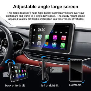 10.1 Inch Universele Autoradio Draaibare Hoek Android Systeem Auto Navigatie Bluetooth Usb Ondersteuning Carplay Android Auto Speler