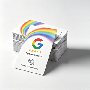 Mini-étiquette RFID 13,56 MHz, carte intelligente NFC avec mémoire de 144 octets, programmable, pour hôtel et avis Google, carte à taper - Product Image 1