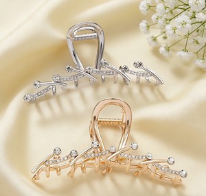 <span class=keywords><strong>Pince</strong></span> à cheveux élégante de style coréen haut de gamme, ornée de diamants et de <span class=keywords><strong>strass</strong></span>, en alliage de zinc, pour femmes, usage quotidien - Product Image 3