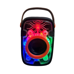 AJ251 Lettore Musicale Domestico RGB Colorato Stile Mecha Gear Portatile Wireless per Esterni USB TF AUX 5.0 10-30W con Cinghia - Product Image 1