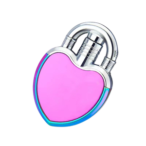 Offre Spéciale coloré coupe-vent personnalisé ravissant briquet mignon nouveau design créatif en forme de cœur briquet flamme rouge - Product Image 5