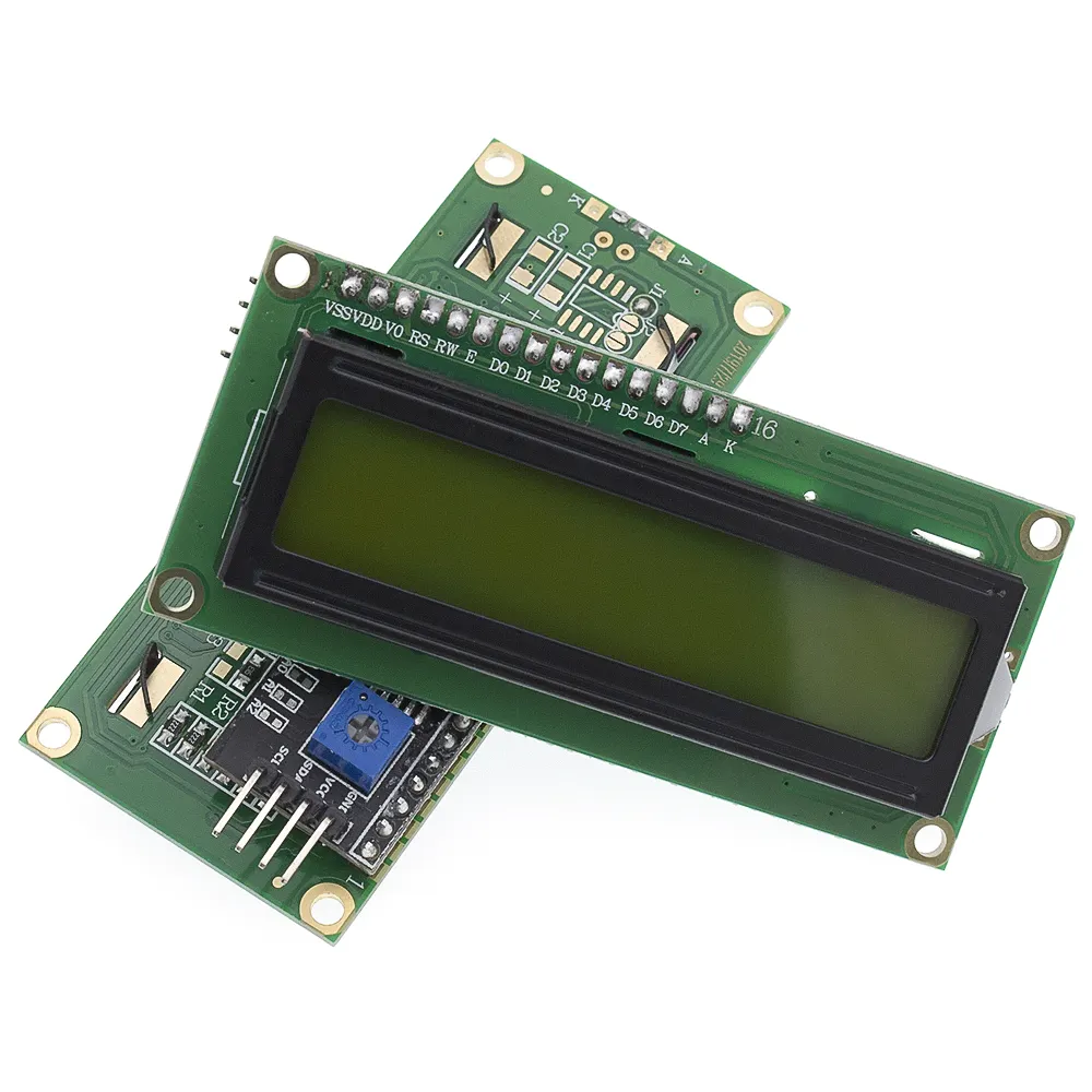 LCD1602 I2C Module Blue Green Screen PCF8574 IIC Adapter Llate for Arduino