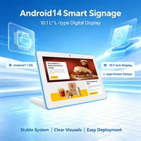 Pantalla Táctil Interactiva NFC para Conferencias en Forma de L de 10.1 Pulgadas, Panel IPS, Tableta Android de Escritorio para Uso Comercial