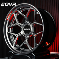 Ruedas EVOR Personalizadas de Aleación de Aluminio Cromado Shadow de Alta Calidad C8 Ferrari 5x130 Cóncavas Profundas de 16-24 Pulgadas