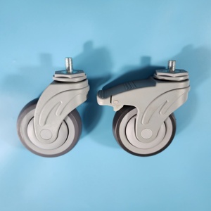 Unterstützt kundenspezifische Modelle Komplette medizinische Bett-Schraubstangen Medizinische geräuschlose Rollen 4 Zoll Universal-Bremsräder - Product Image 4