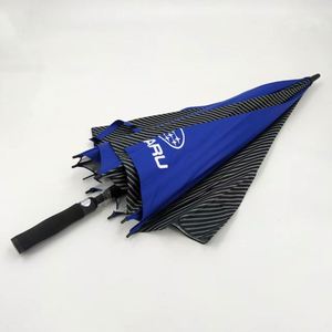 Parapluie droit semi-automatique 190T Pongee coupe-vent pour usage professionnel, diamètre ouvert 132 cm, poignée EVA, baleines en fibre de verre, durable - Product Image 2