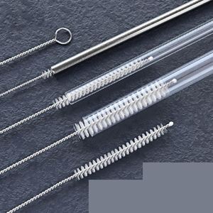 Cepillo de Acero Inoxidable para Biberones y Tetinas, Cepillo de Limpieza de Plástico en Espiral con Cerdas Suaves, Cepillo para Pajitas - Product Image 1
