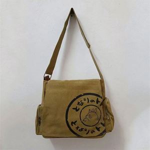 Bolso Bandolera Vintage de Lona, Duradero, Ligero, Portátil, con Cierre de Cremallera, Multifuncional, Tipo Mensajero - Product Image 1