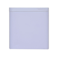 Boîte en métal de haute qualité pour l'emballage du thé, forme carrée, boîte à café en métal, boîte en fer blanc carrée réutilisable pour le thé