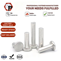 Fournisseurs de fixations DIN7338 Rivets à tête plate ronde en aluminium M2 M3 M4 M5 M6 M8 Rivets pleins