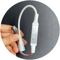 WS2811 WS2812B SK6812RGB адресуемый RGB светодиодный свет портативный 3 клавиши мини USB SP002E контроллер 600 пикселей DC5V