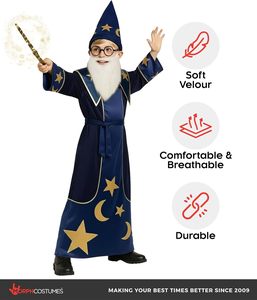 <span class=keywords><strong>Disfraz</strong></span> <span class=keywords><strong>de</strong></span> mago para niños, bebés y niños pequeños, Halloween - Product Image 4