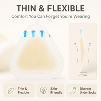 Pansements hydrocolloïdes imperméables pour les talons, anti-transpiration, contre les ampoules, pour la course à pied et l'entraînement au marathon