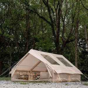 Tente Gonflable Double Couche Portable Oxford Imperméable pour Camping Extérieur, Grande Taille 12 Mètres Carrés, 3-4 Personnes, Offre Spéciale - Product Image 1