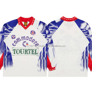 Camiseta de Fútbol Personalizada con Logotipo, Manga Corta, Transpirable, de Secado Rápido, Otoño Invierno 2026, Estilo Retro, Gruesa, Combinable con Todo - Product Image 6