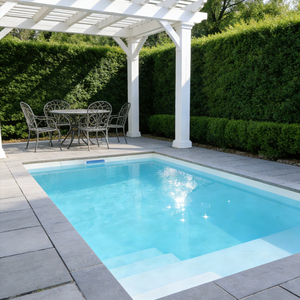 Piscina Infantil de Fibra de Vidrio para Exteriores, Resistente a los Rayos UV, Duradera, Ecológica, Fácil de Instalar, Forma Rectangular, Uso Familiar - Product Image 4