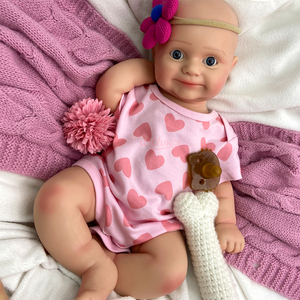 Muñeca Reborn <span class=keywords><strong>de</strong></span> Silicona <span class=keywords><strong>de</strong></span> 20 Pulgadas, Cuerpo Regordete, Tacto Suave, Muñeca <span class=keywords><strong>de</strong></span> Compañía para Niños Pequeños, Regalo - Product Image 2