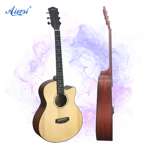 Aiersi-guitarra acústica <span class=keywords><strong>de</strong></span> corte superior para principiantes, guitarra acústica <span class=keywords><strong>de</strong></span> abeto sólido <span class=keywords><strong>de</strong></span> 40 pulgadas, <span class=keywords><strong>venta</strong></span> al por mayor - Product Image 1